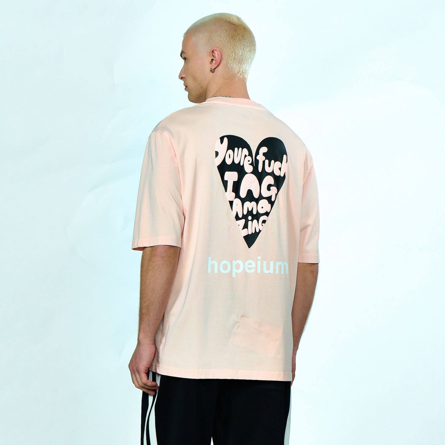 Hopeium Fucking Amazing T-shirt Roze