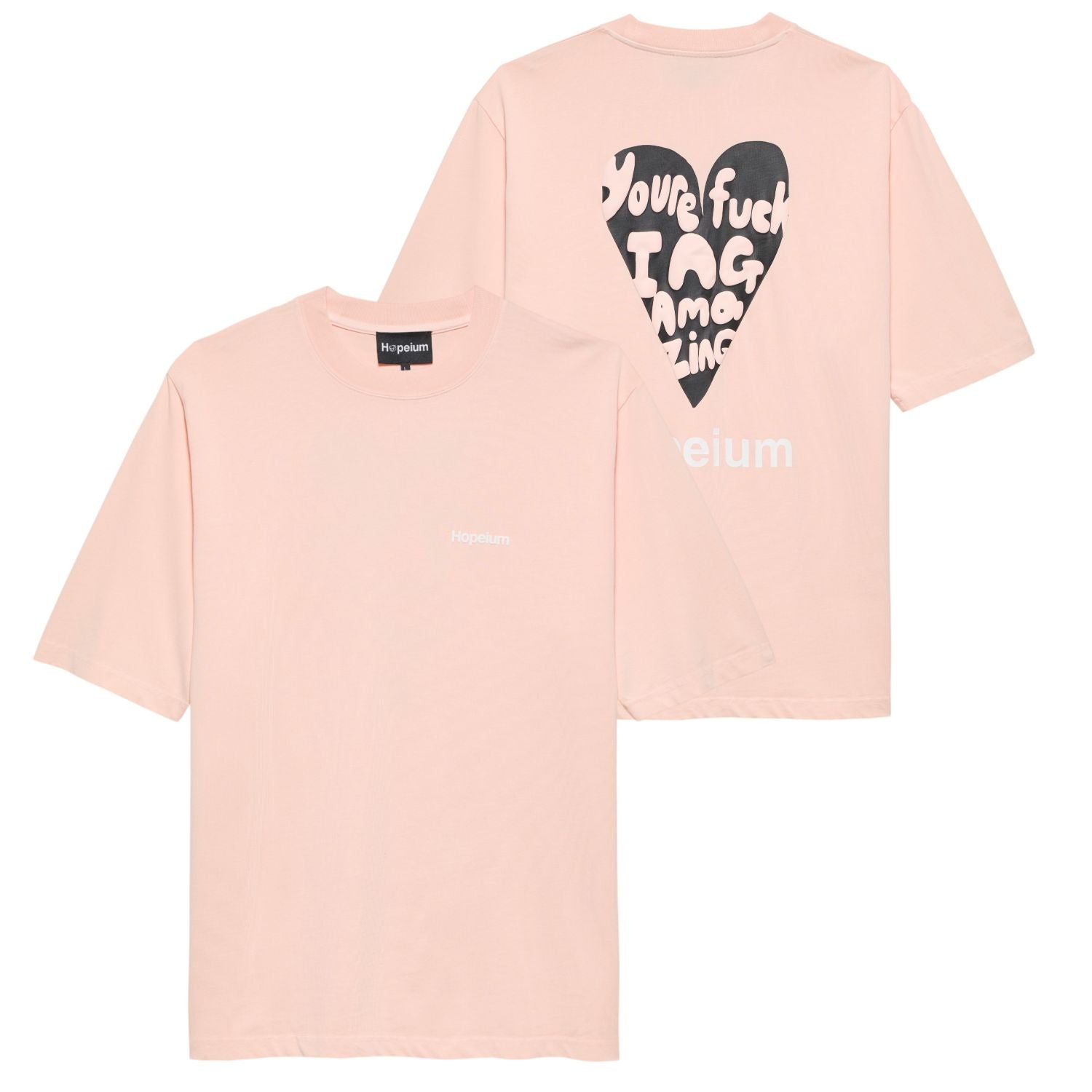 Hopeium Fucking Amazing T-shirt Roze