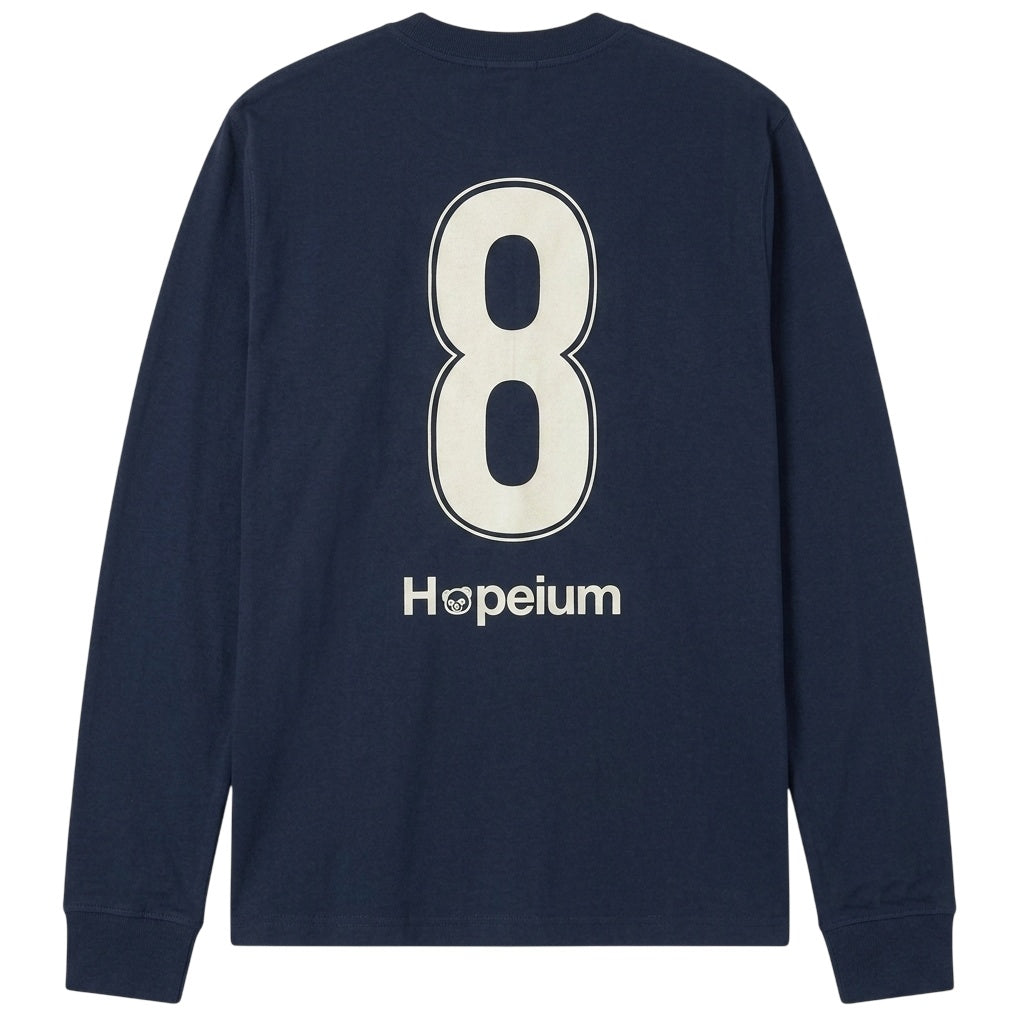 Hopeium Gandhi Longsleeve T-shirt Navy