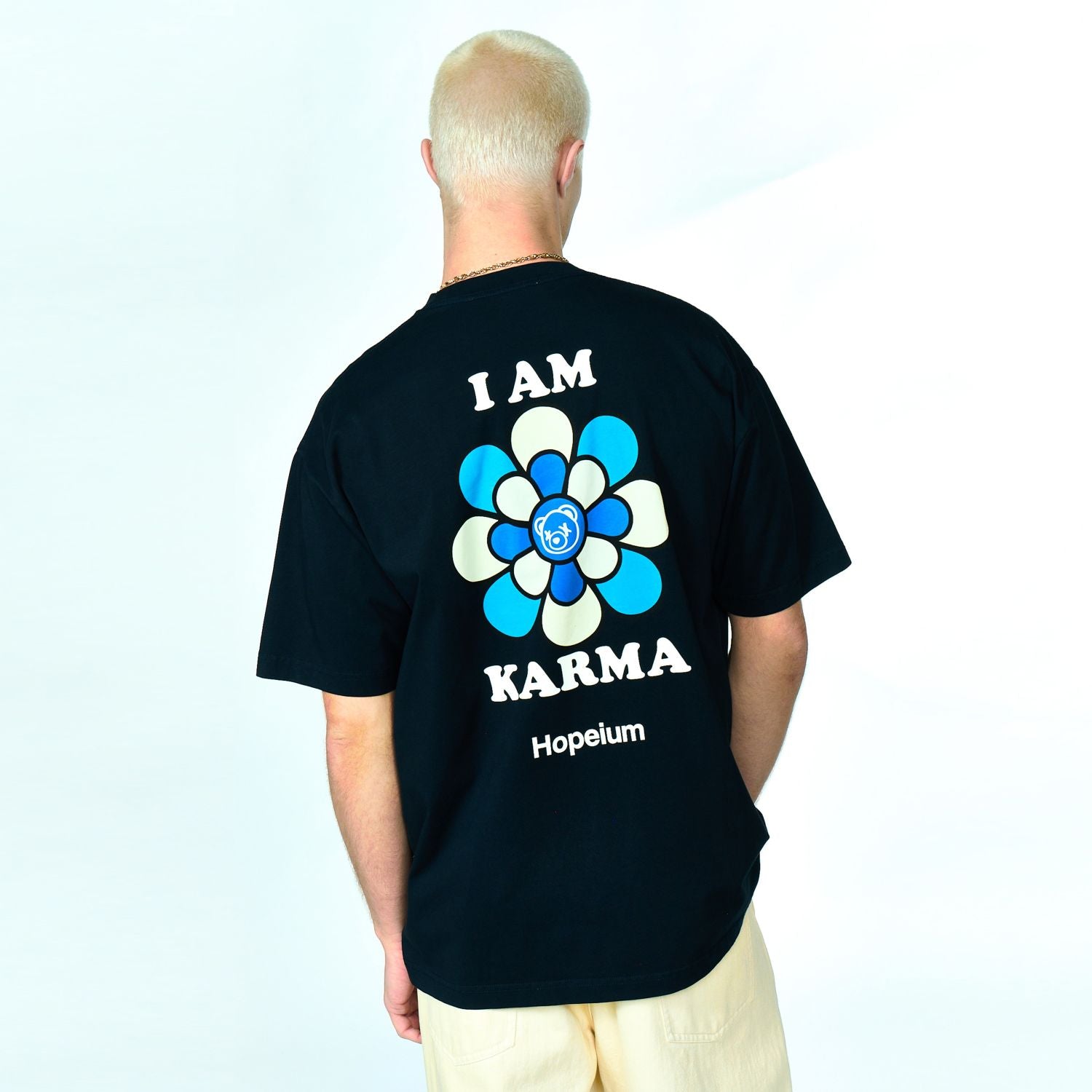 Hopeium I Am Karma T-shirt Navy