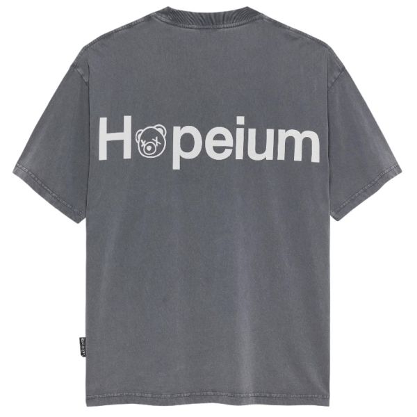 Hopeium Logo T-shirt Antraciet