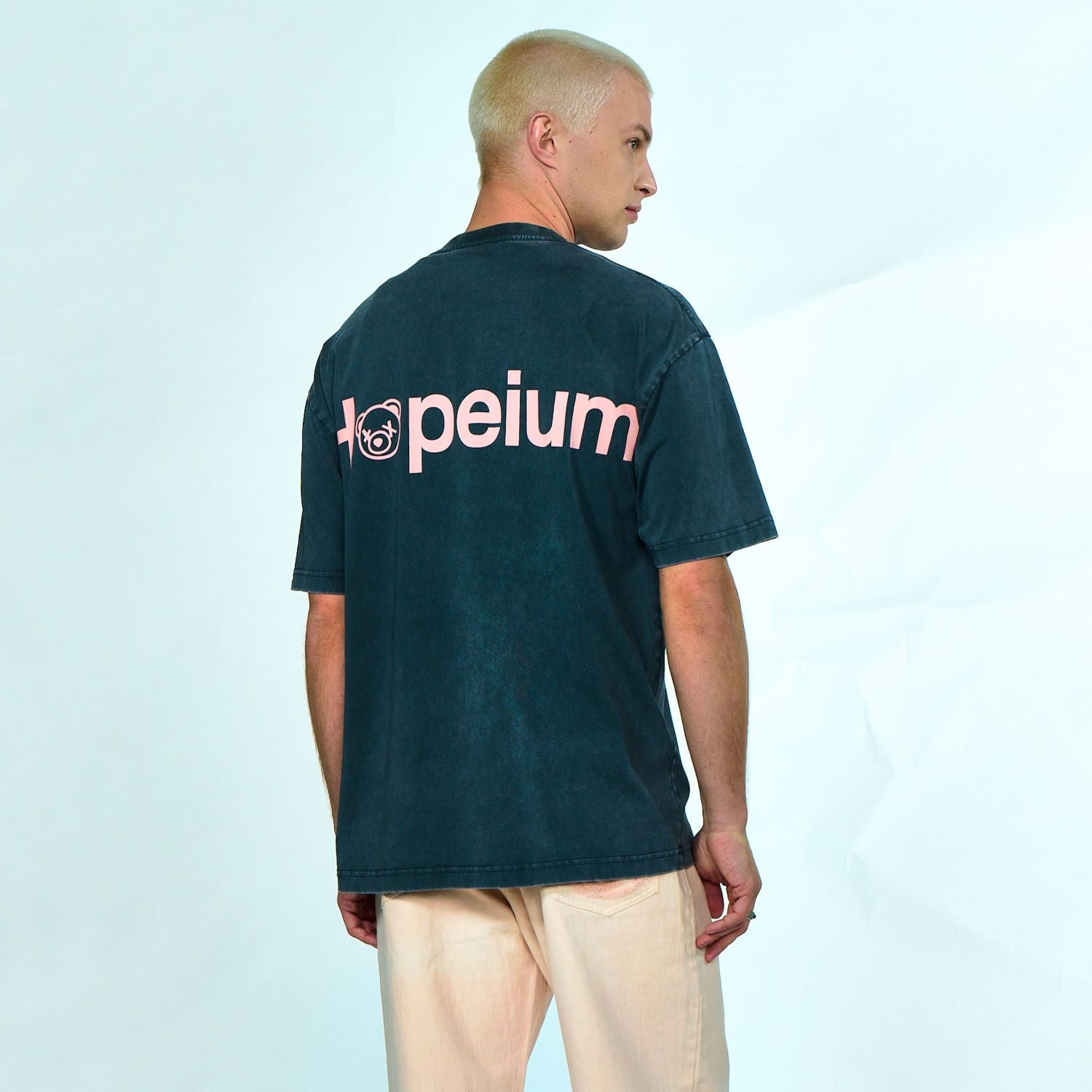Hopeium Logo T-shirt Antraciet