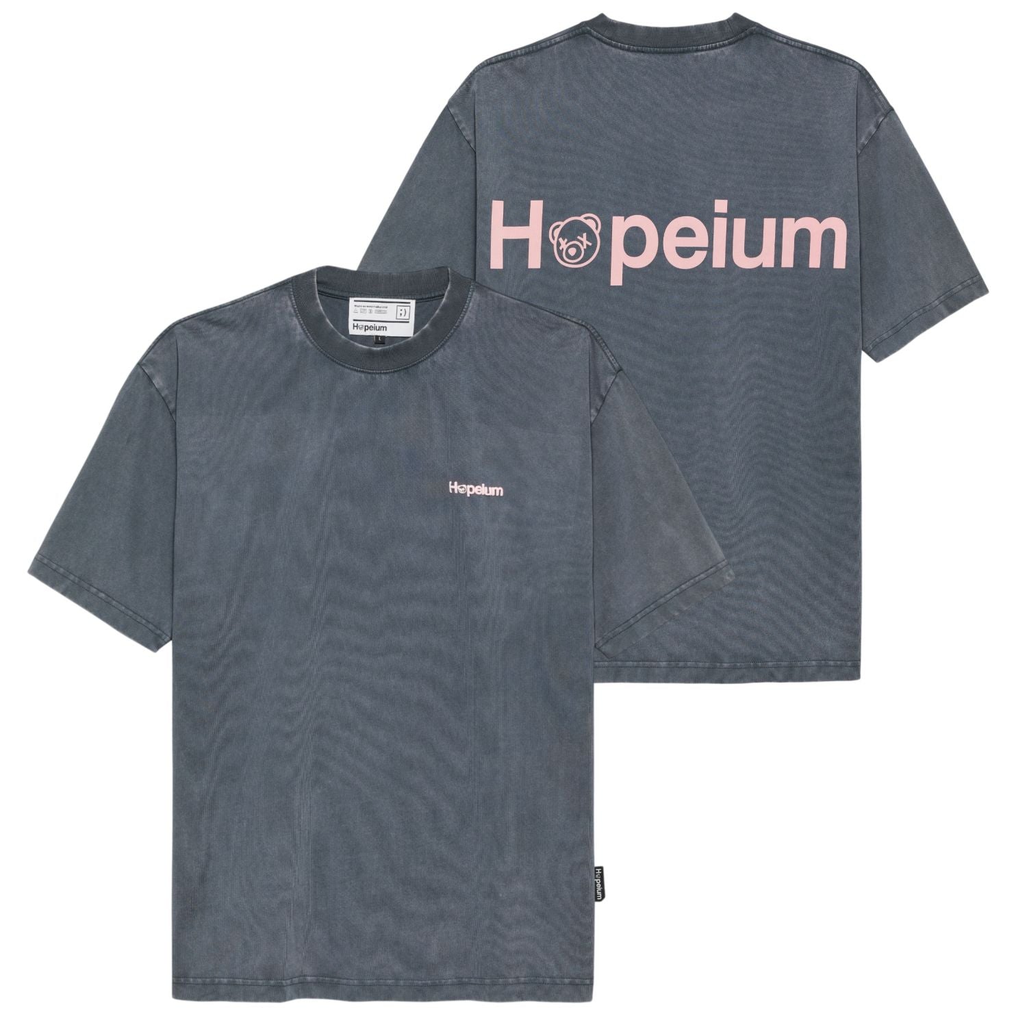 Hopeium Logo T-shirt Antraciet