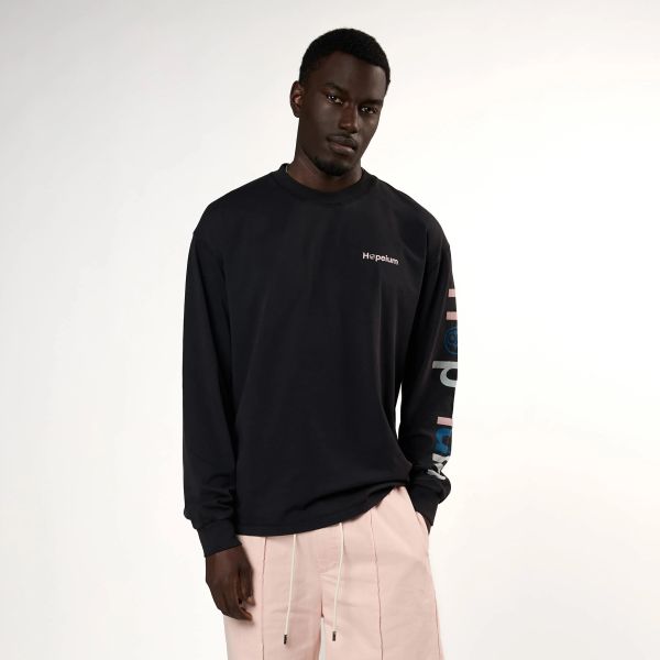 Hopeium Protect Your Peace Longsleeve T-shirt Zwart