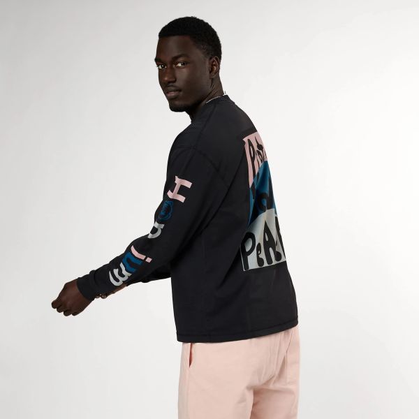 Hopeium Protect Your Peace Longsleeve T-shirt Zwart