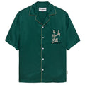 Hopeium Silk Heavily Bills Overhemd Donker Groen