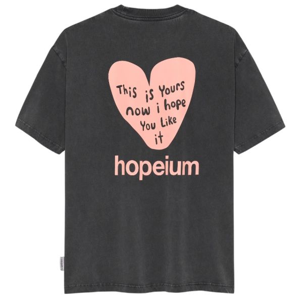 Hopeium This Is Yours T-shirt Antraciet