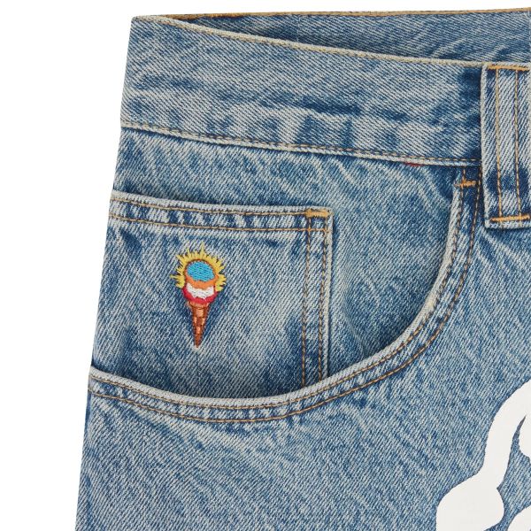 Icecream Check Lined Jeans Blauw