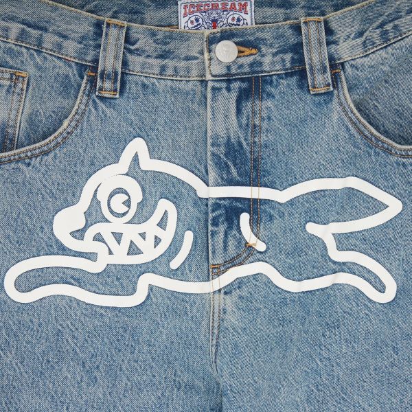 Icecream Check Lined Jeans Blauw