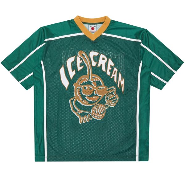 Icecream Cherry Applique Football Top Groen