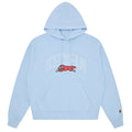 Icecream College Applique Running Dog Hoodie Licht Blauw