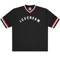 Icecream College V-Neck Sports Jersey Zwart