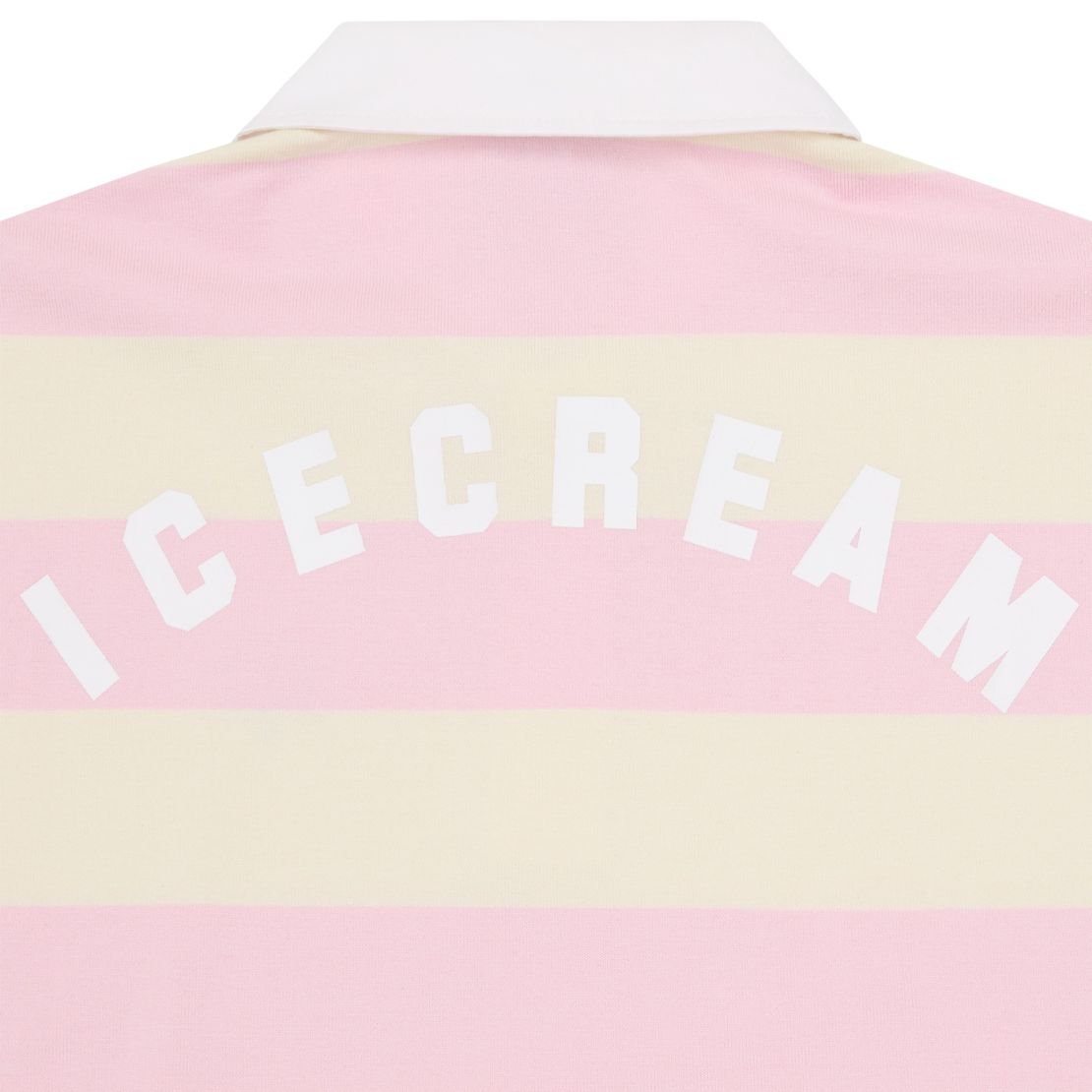 Icecream Cones & Bones Rugby Shirt Roze/Off White