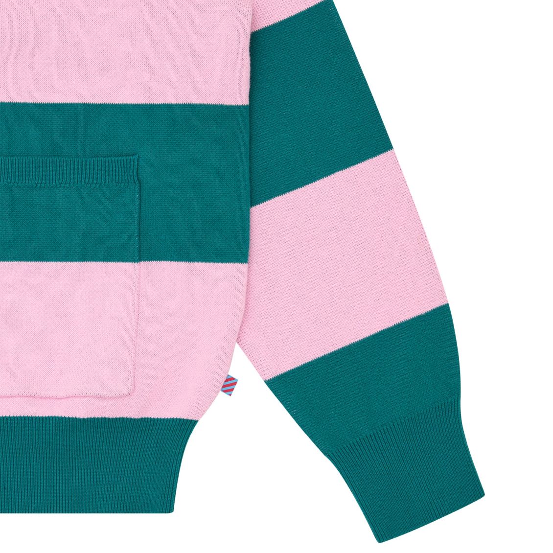 Icecream Cones & Bones Striped Knitted Cardigan Roze/Groen