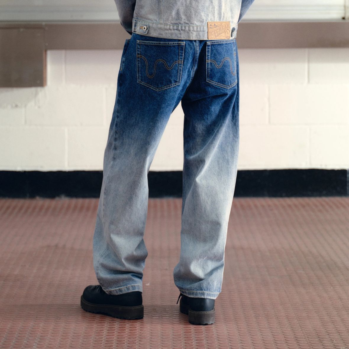 Icecream Fade Out Running Dog Double Scoop Jeans Blauw