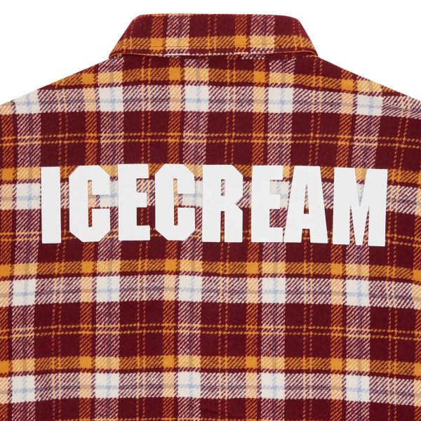 Icecream Flannel Overshirt Rood