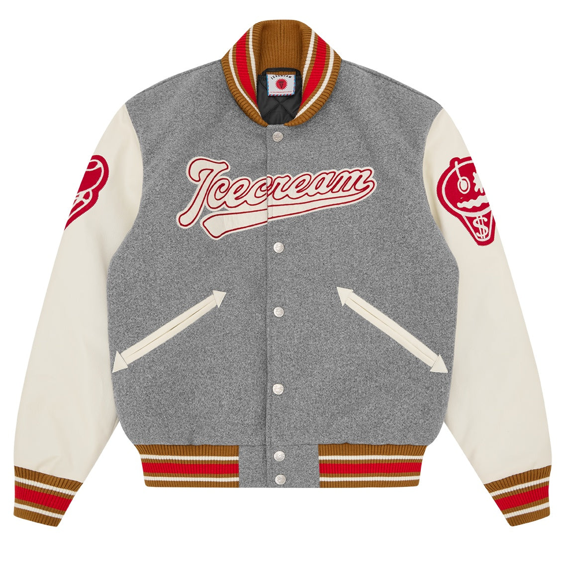 Icecream Waitress Varsity Jack Grijs