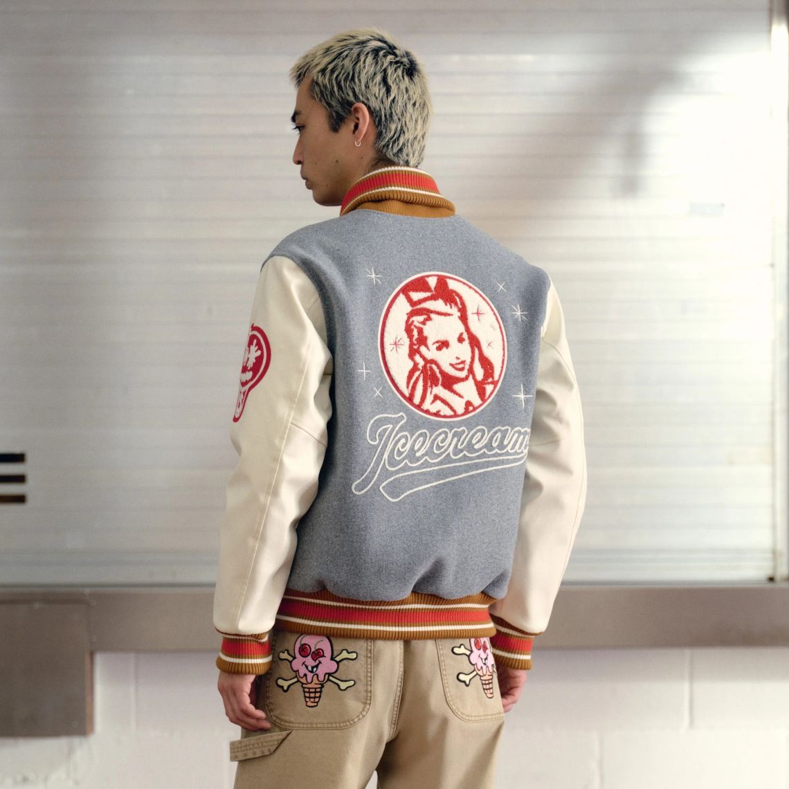 Icecream Waitress Varsity Jack Grijs