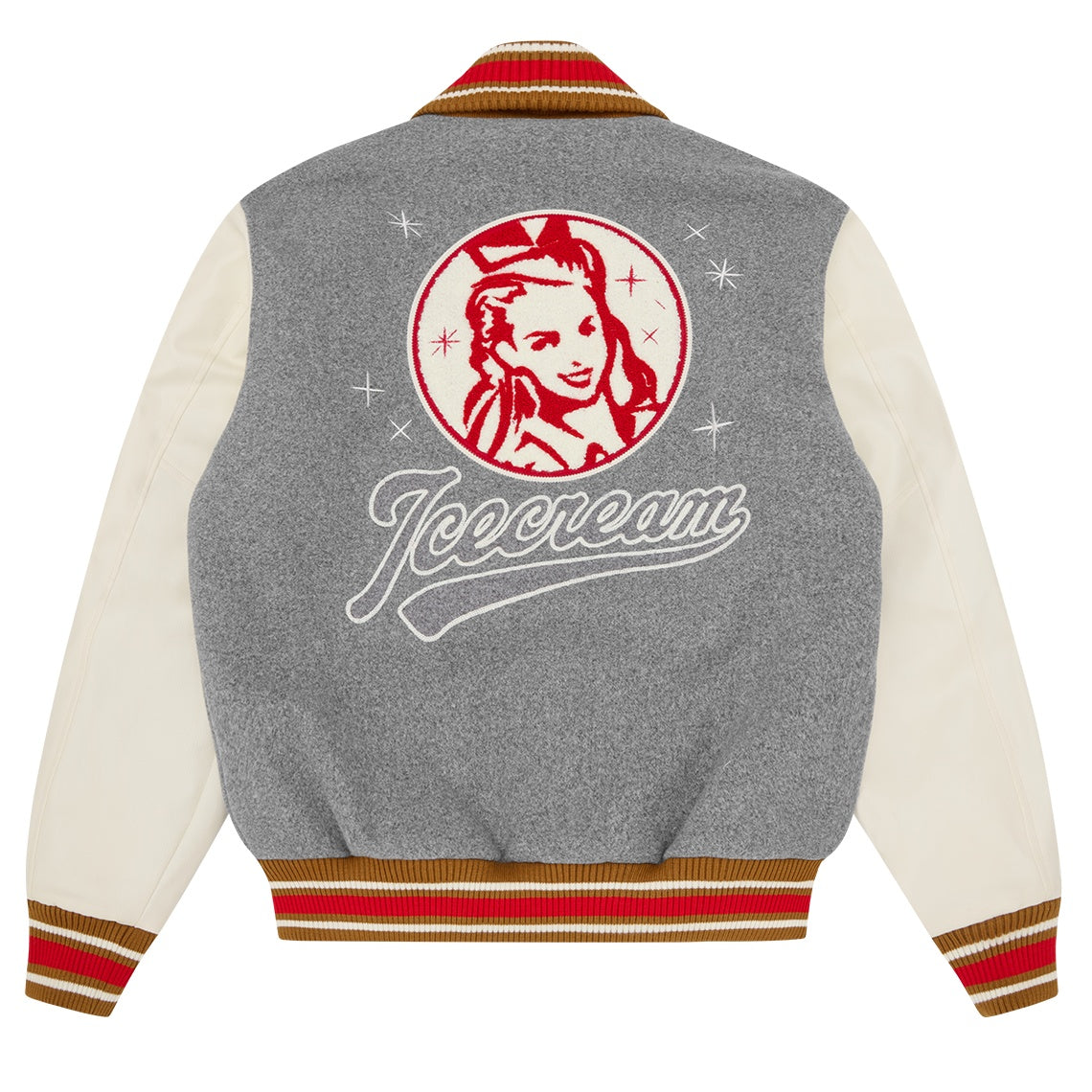 Icecream Waitress Varsity Jack Grijs