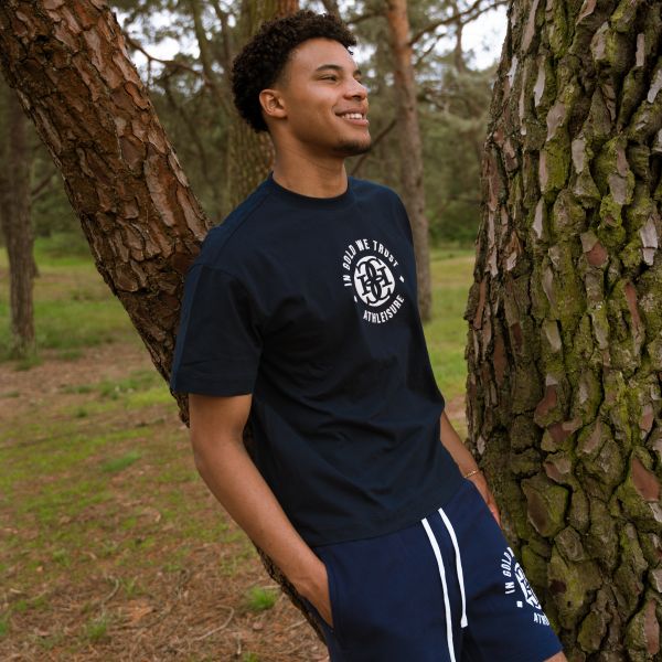 In Gold We Trust The Basket T-shirt Navy