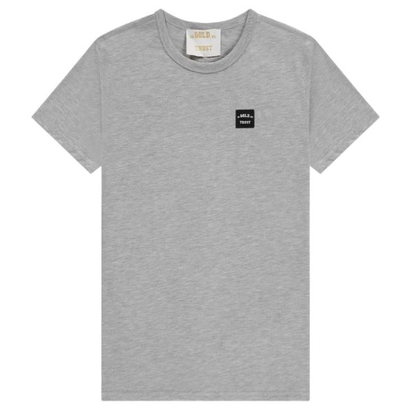 In Gold We Trust The Lock T-shirt Grijs