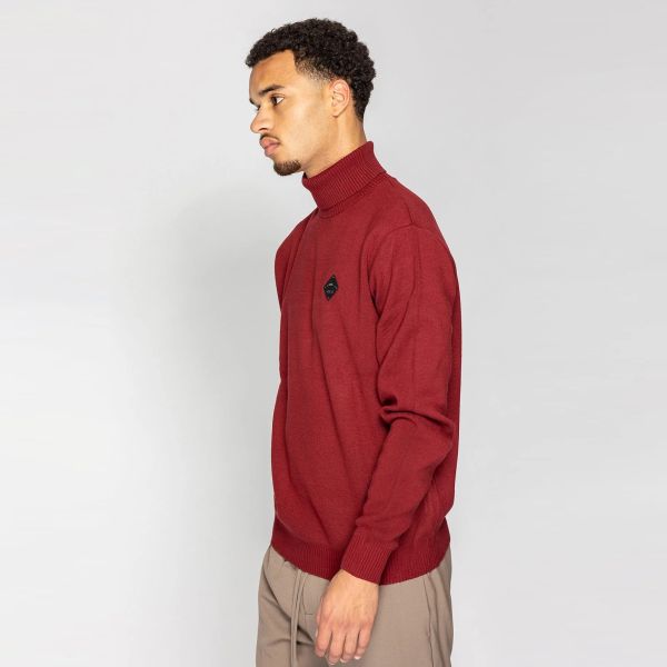 In Gold We Trust The Maturity Turtle Neck Sweater Bordeaux