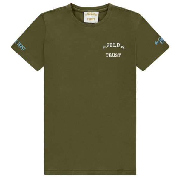 In Gold We Trust The Pusha T-shirt Groen