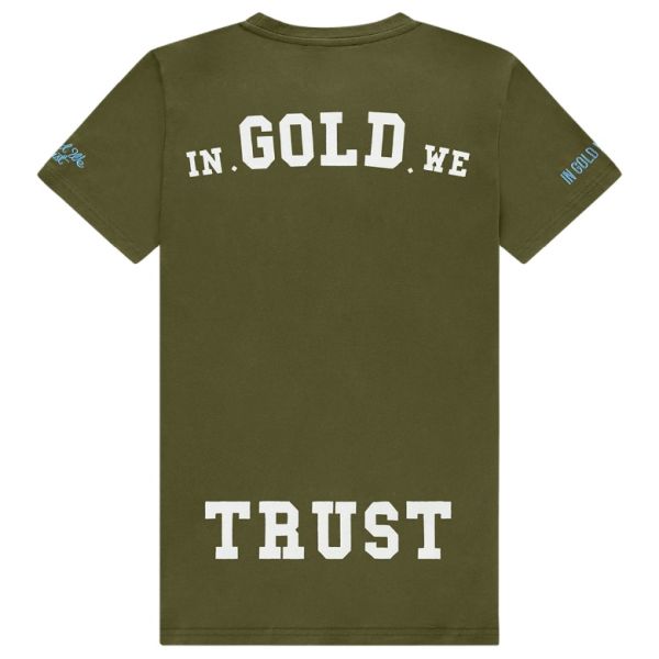 In Gold We Trust The Pusha T-shirt Groen
