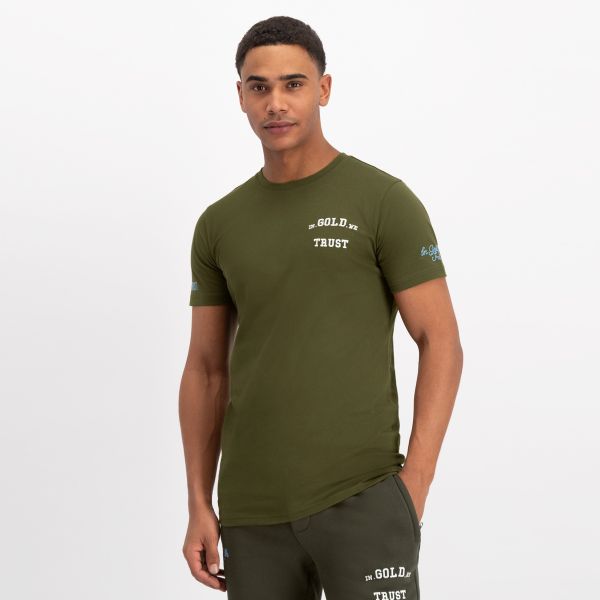 In Gold We Trust The Pusha T-shirt Groen