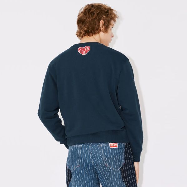Kenzo Hearts Classic Sweater Navy