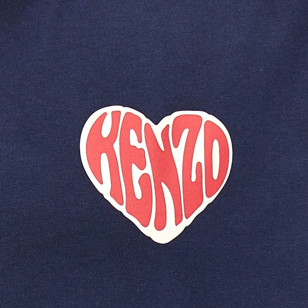 Kenzo Hearts Oversized T-shirt Navy