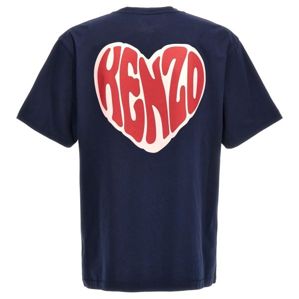 Kenzo Hearts Oversized T-shirt Navy