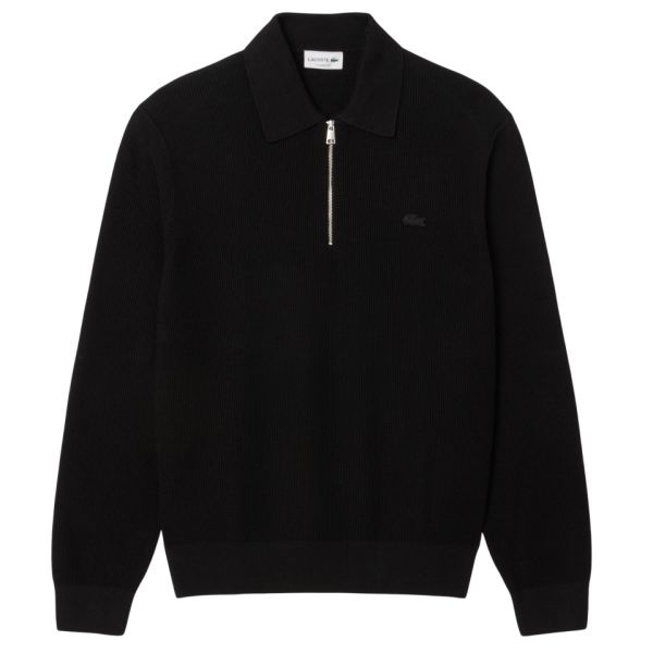 Lacoste Half Zip Collar Sweater Zwart