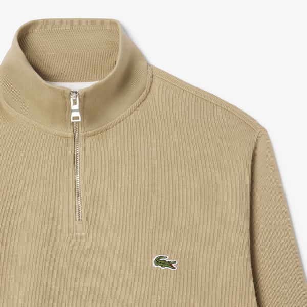 Lacoste Half Zip Sweater Beige