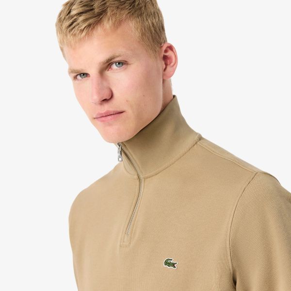 Lacoste Half Zip Sweater Beige