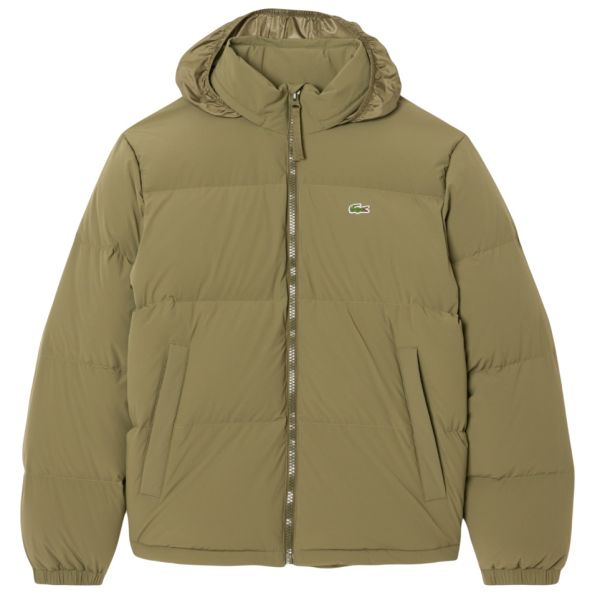 Lacoste Hooded Down Puffer Donker Groen