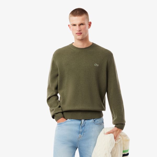 Lacoste Knitted Sweater Donker Groen
