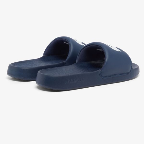Lacoste Logo Slippers Navy