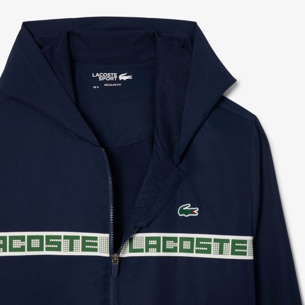 Lacoste Logo Stripe Trainingspak Navy