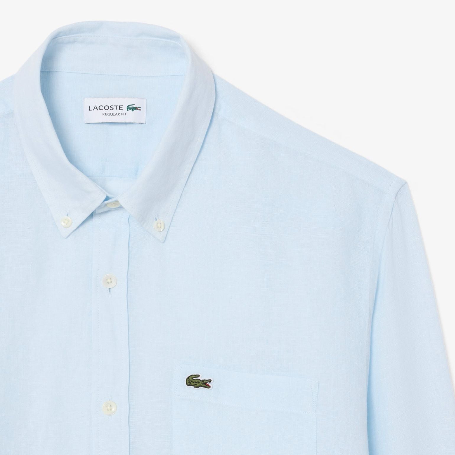 Lacoste Overhemd Licht Blauw