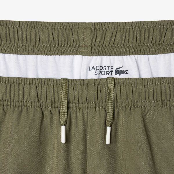 Lacoste Printed Trainingspak Donker Groen/Off White