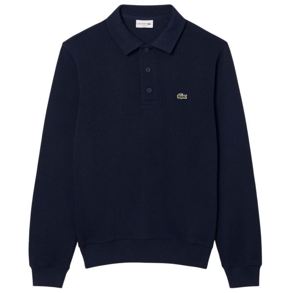 Lacoste Ribbed Polo Sweater Navy
