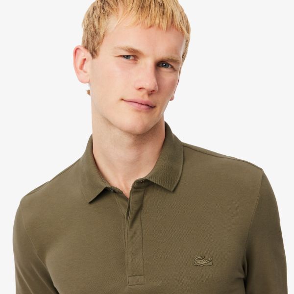 Lacoste Smart Paris Longsleeve Polo Donker Groen