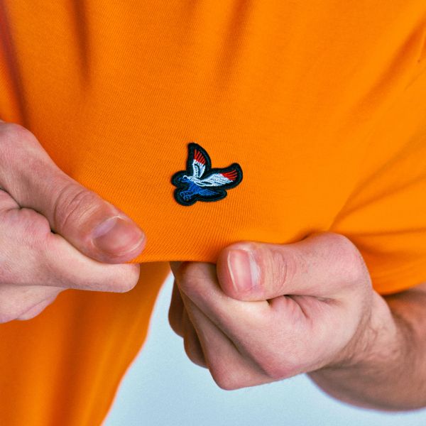 Lyle & Scott Flag Eagle T-shirt Oranje