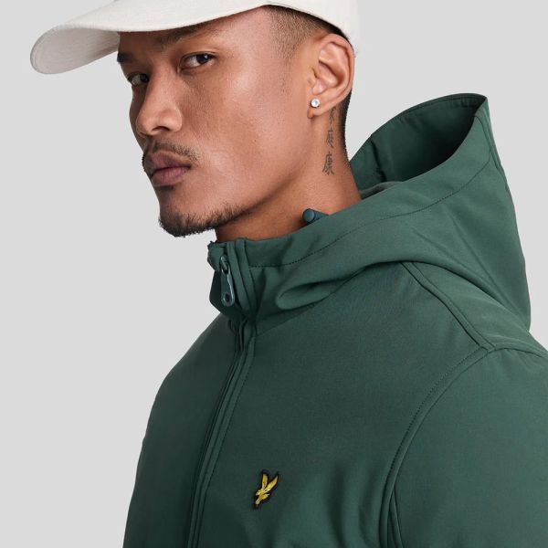 Lyle & Scott Fleece Back Softshell Jack Groen