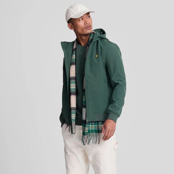 Lyle & Scott Fleece Back Softshell Jack Groen