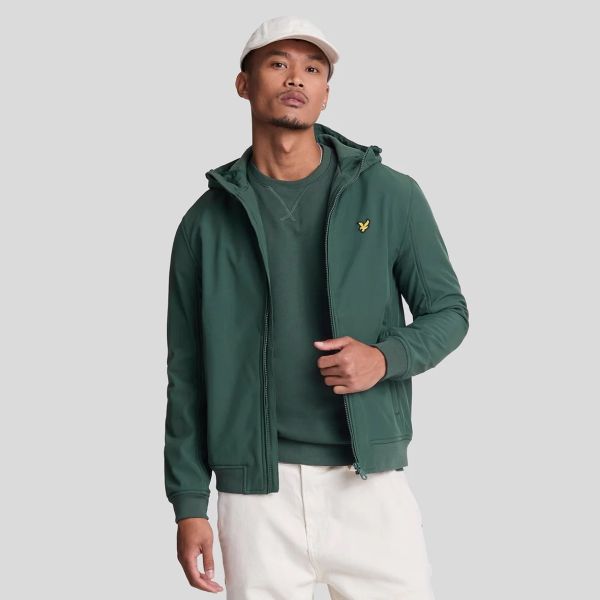 Lyle & Scott Fleece Back Softshell Jack Groen