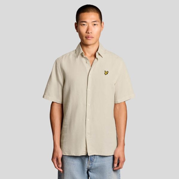 Lyle & Scott Linen Blend Overhemd Beige