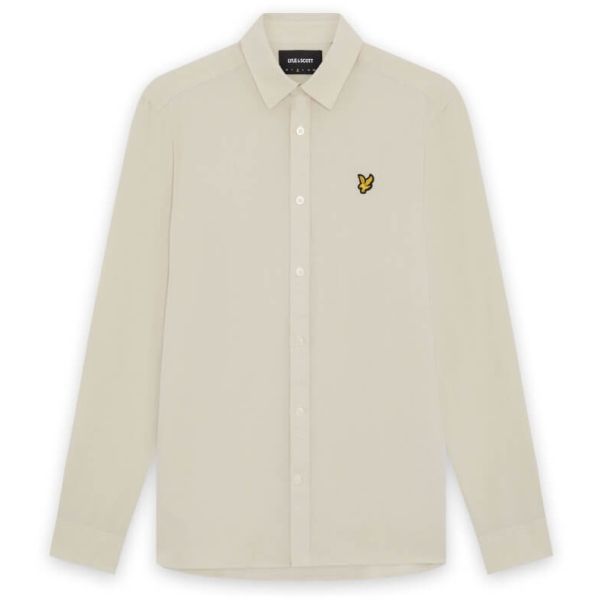 Lyle & Scott Linen Blend Overhemd Beige