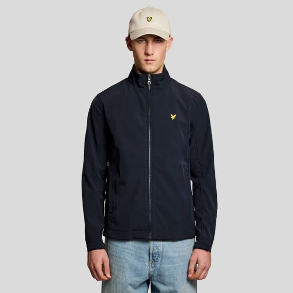 Lyle & Scott Mesh Back Funnel Neck Softshell Jack Navy